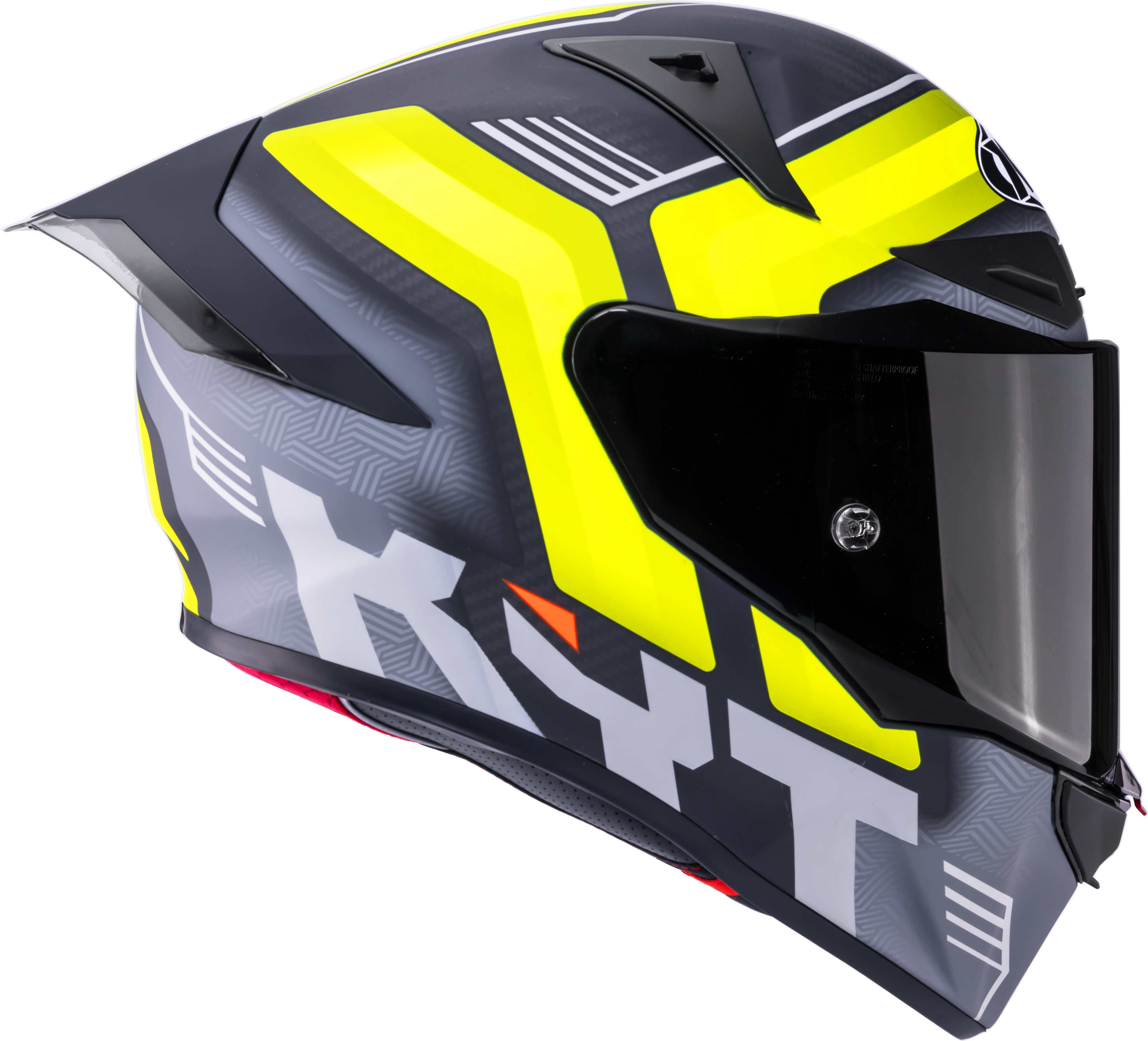 KYT R1R Racing Helm Carbon Accelerator Gelb Y6R10010