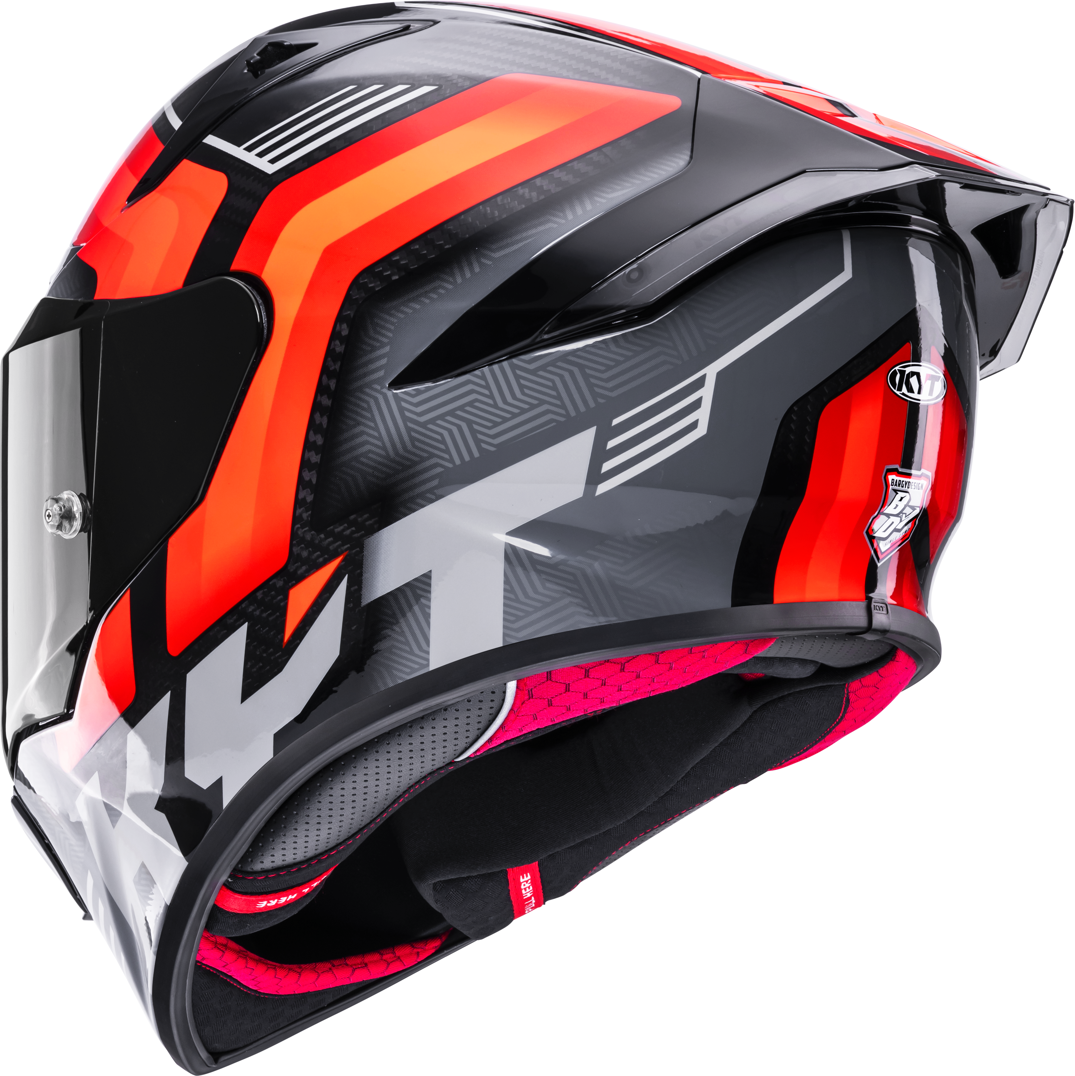 KYT R1R Racing Helm Carbon Accelerator Rot Y6R10003