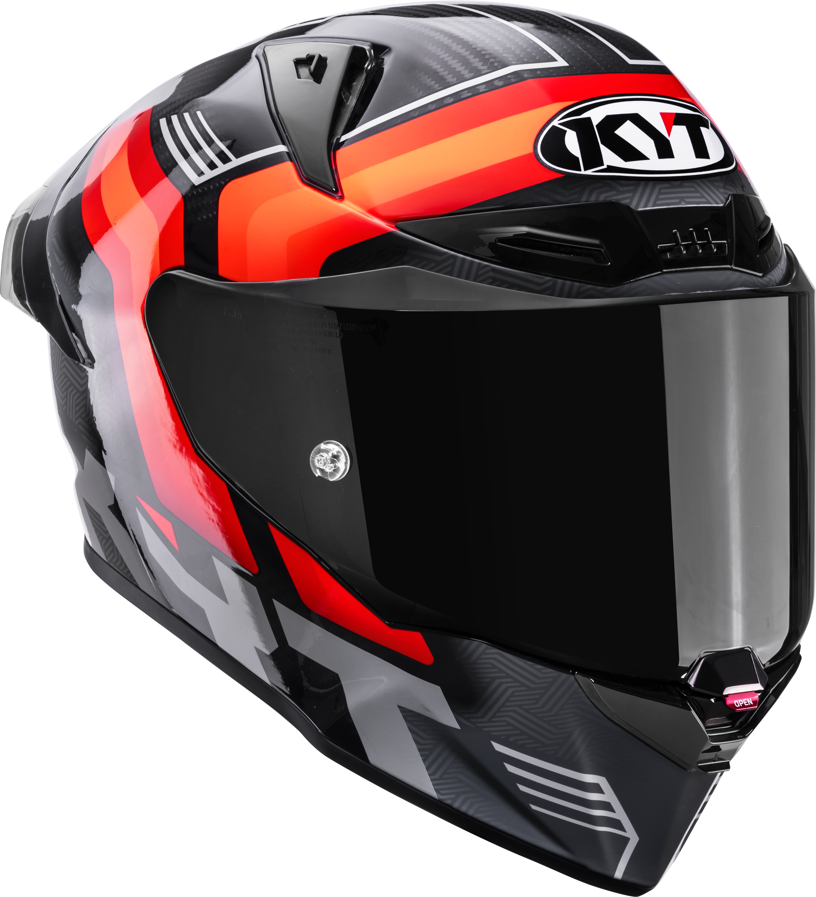 KYT R1R Racing Helm Carbon Accelerator Rot Y6R10003