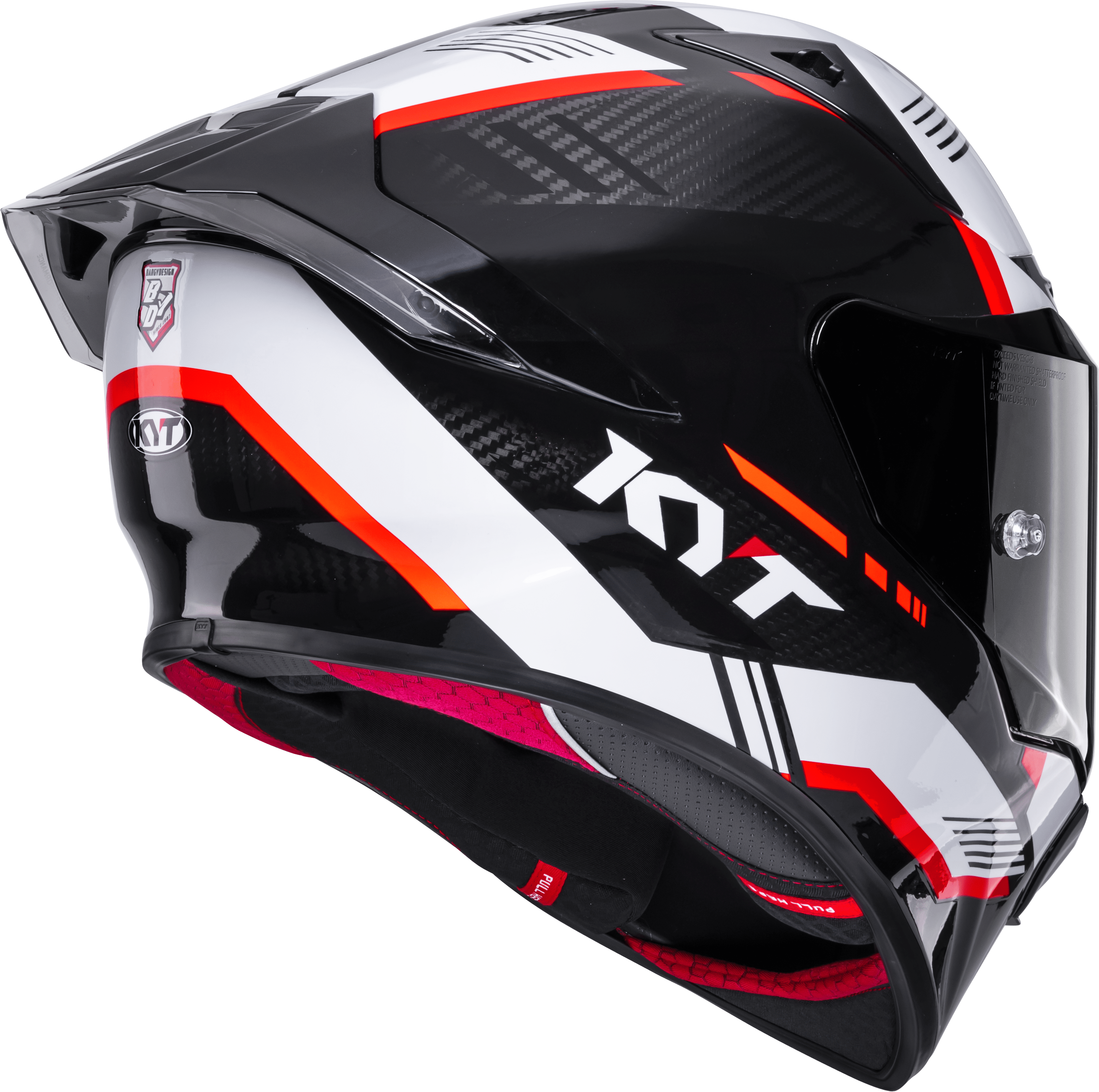 KYT R1R Racing Helm Carbon Zone Rot Y6R10007