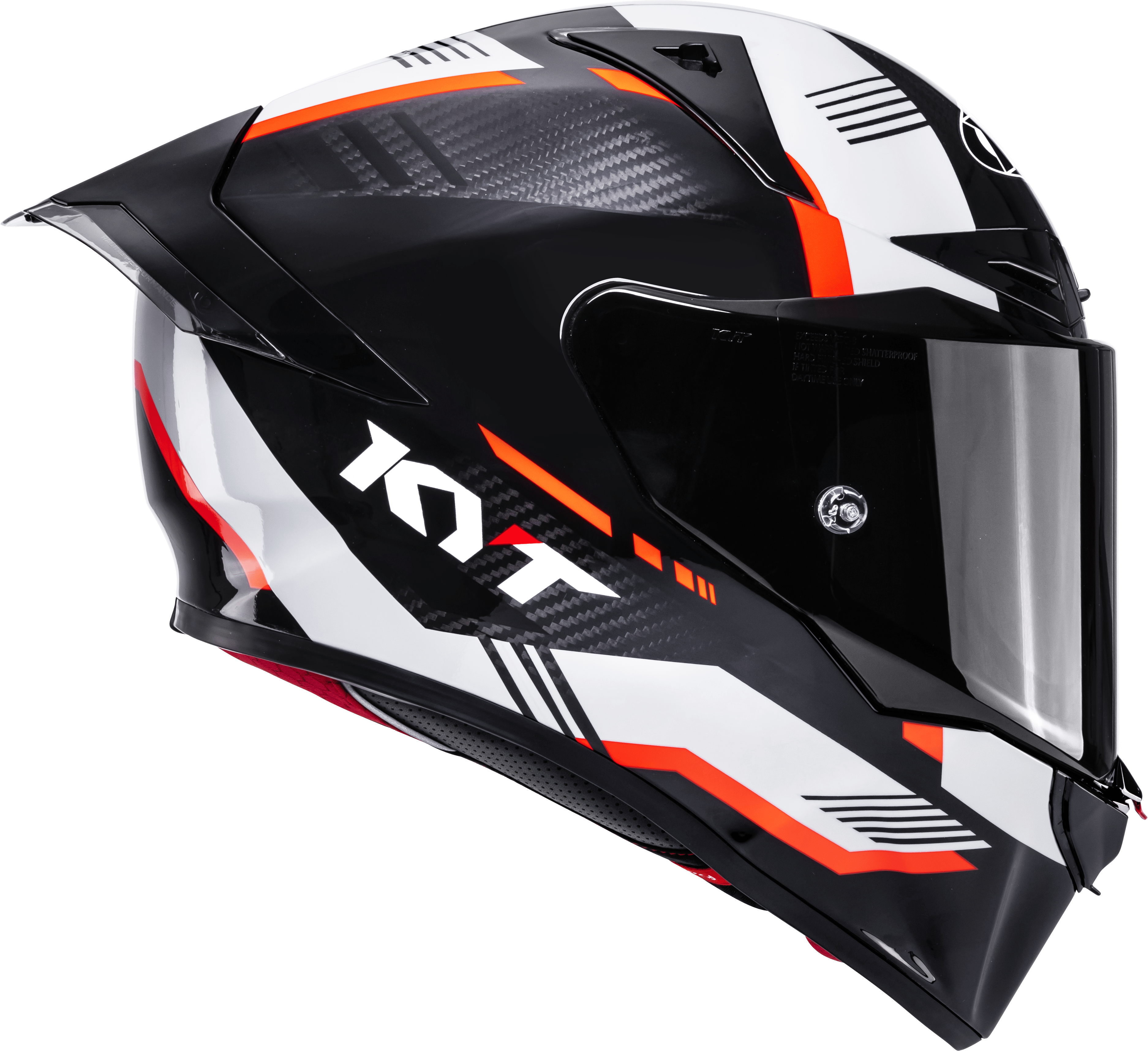 KYT R1R Racing Helm Carbon Zone Orange Y6R10008