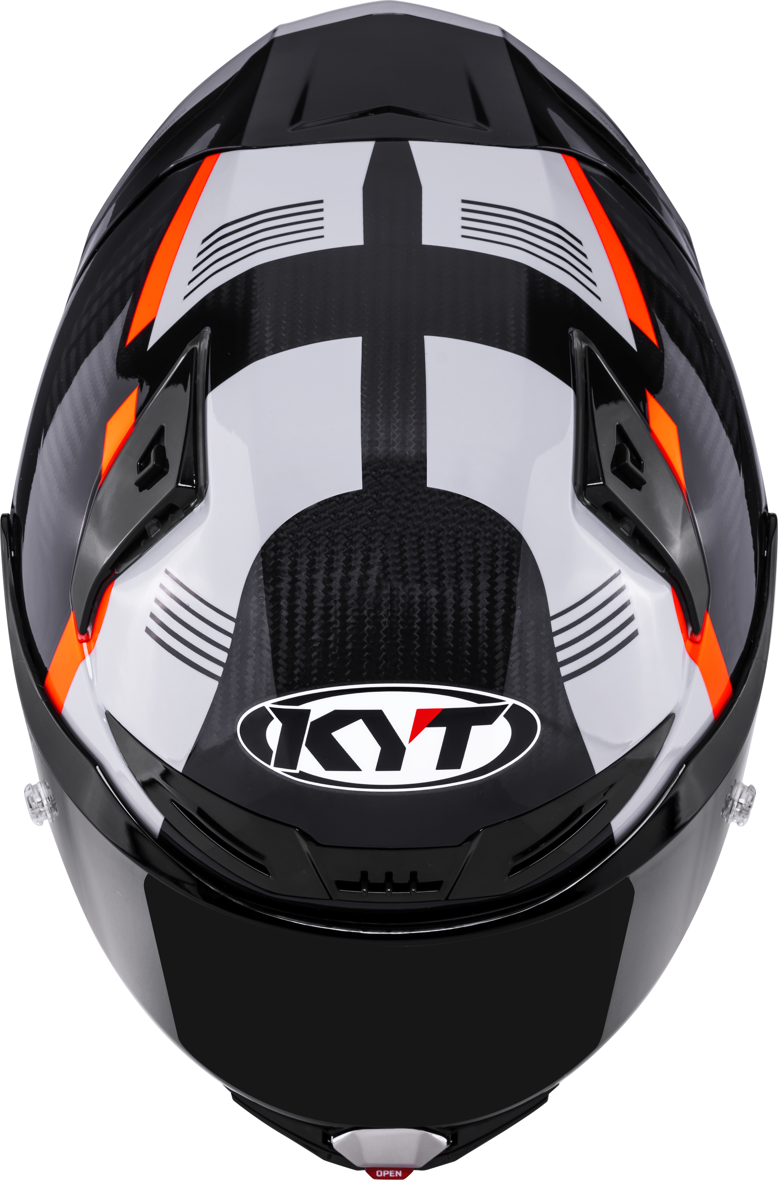 KYT R1R Racing Helm Carbon Zone Orange Y6R10008