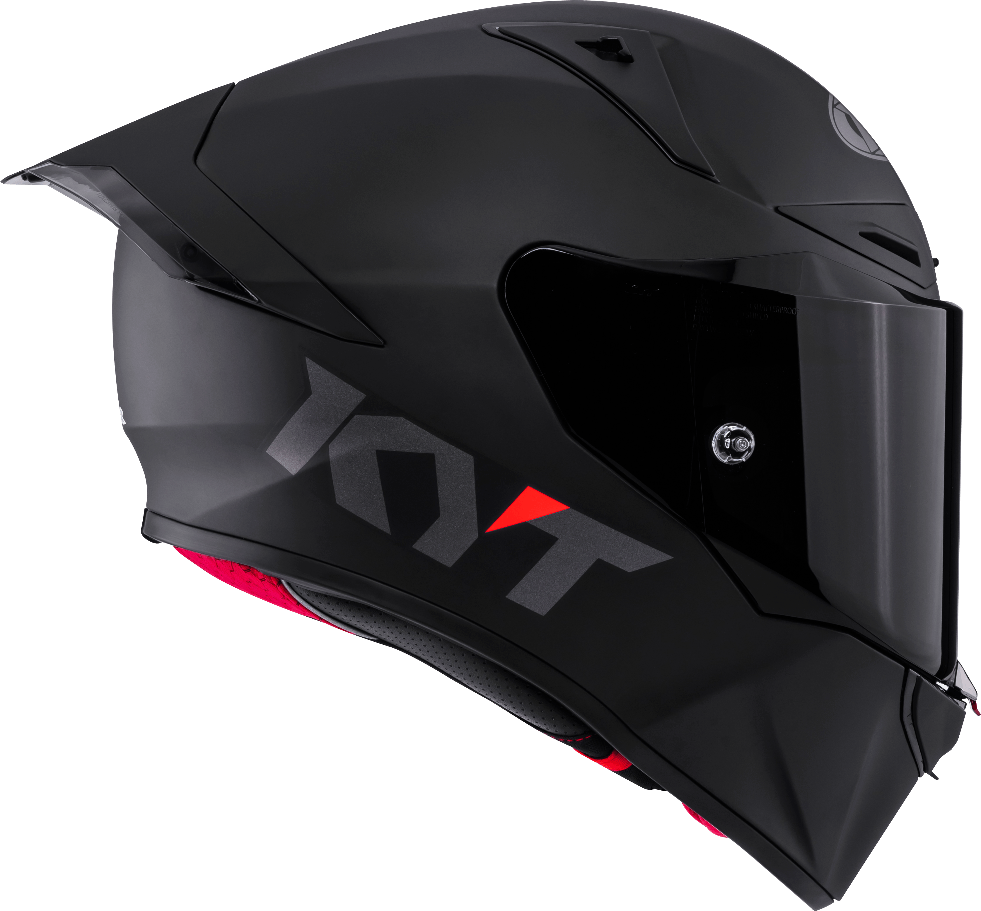 KYT R1R Racing Helm Plain schwarz matt Y6R100X6
