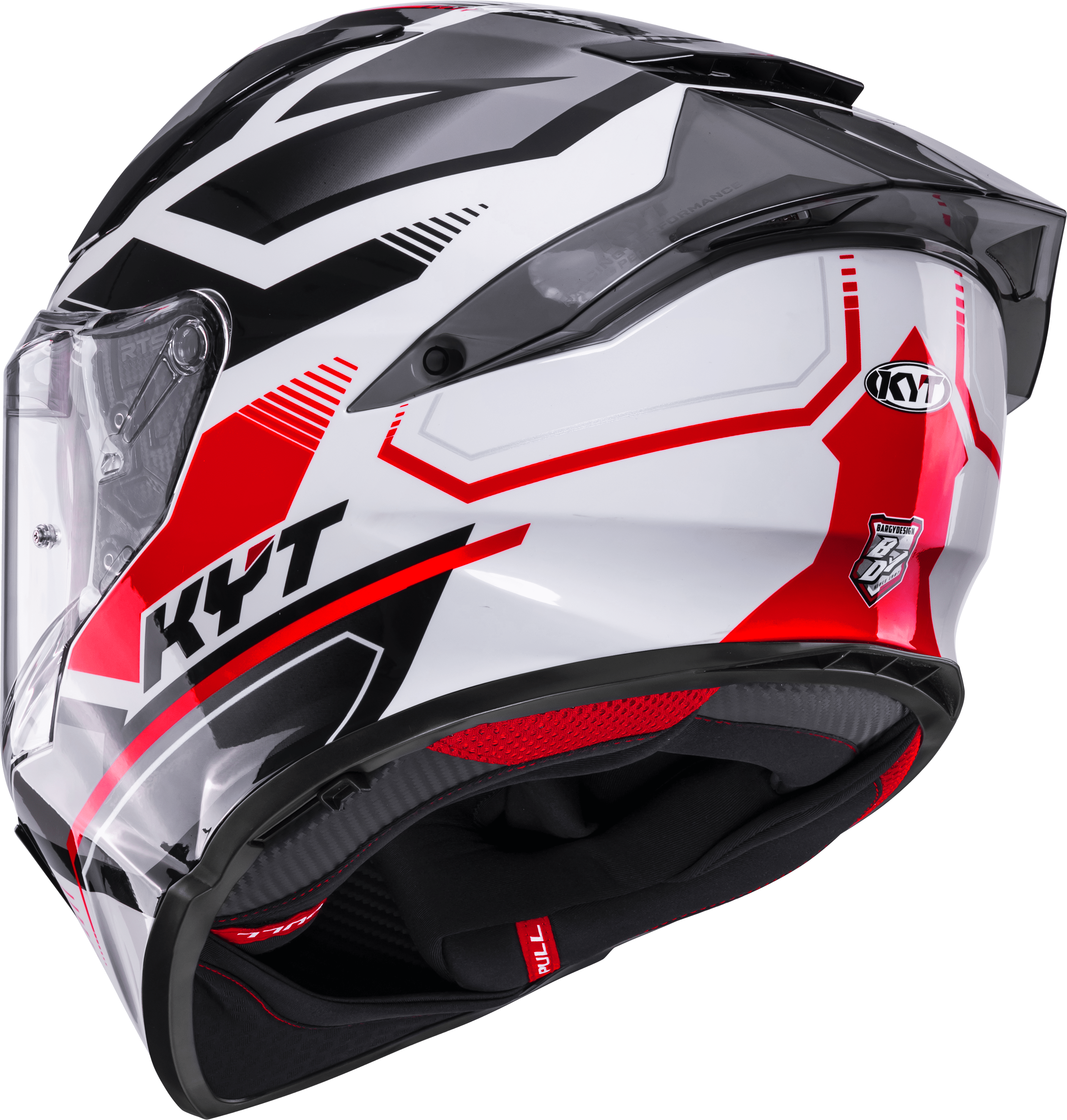 KYT R2R Helm Parsec Weiß/Rot Y6R20022