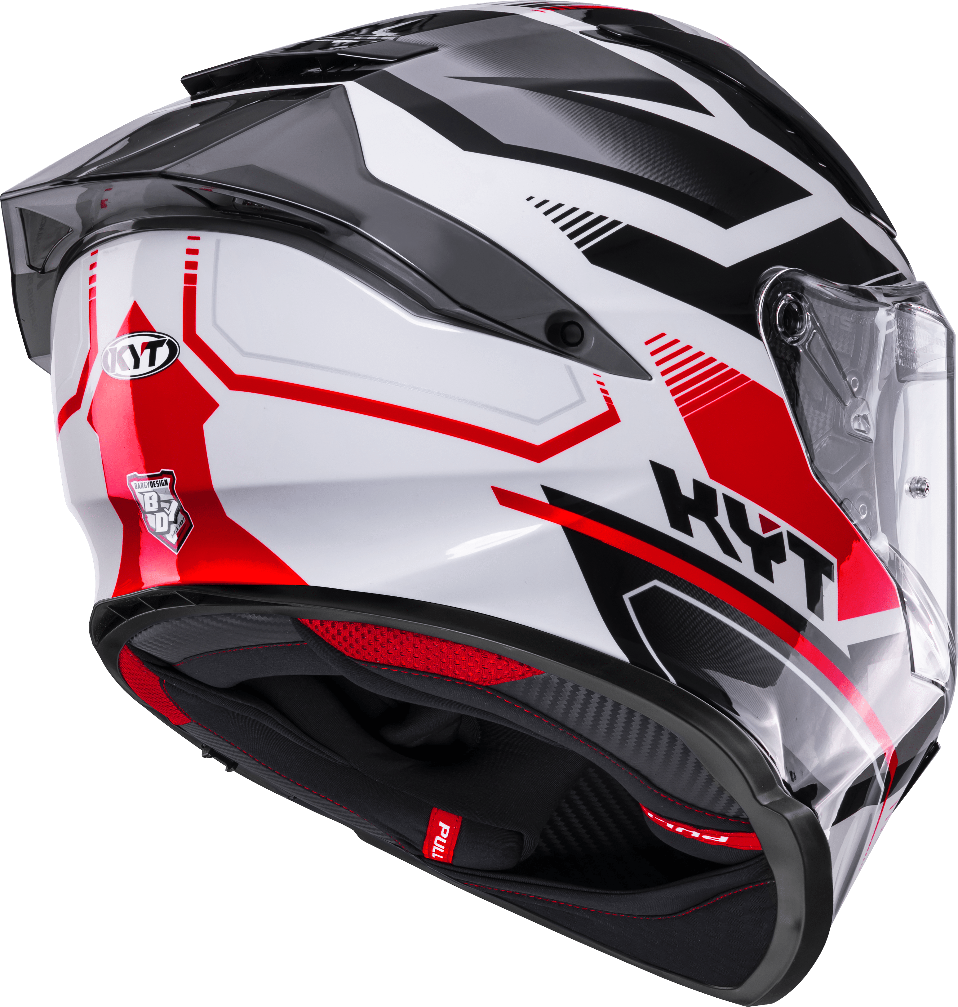 KYT R2R Helm Parsec Weiß/Rot Y6R20022