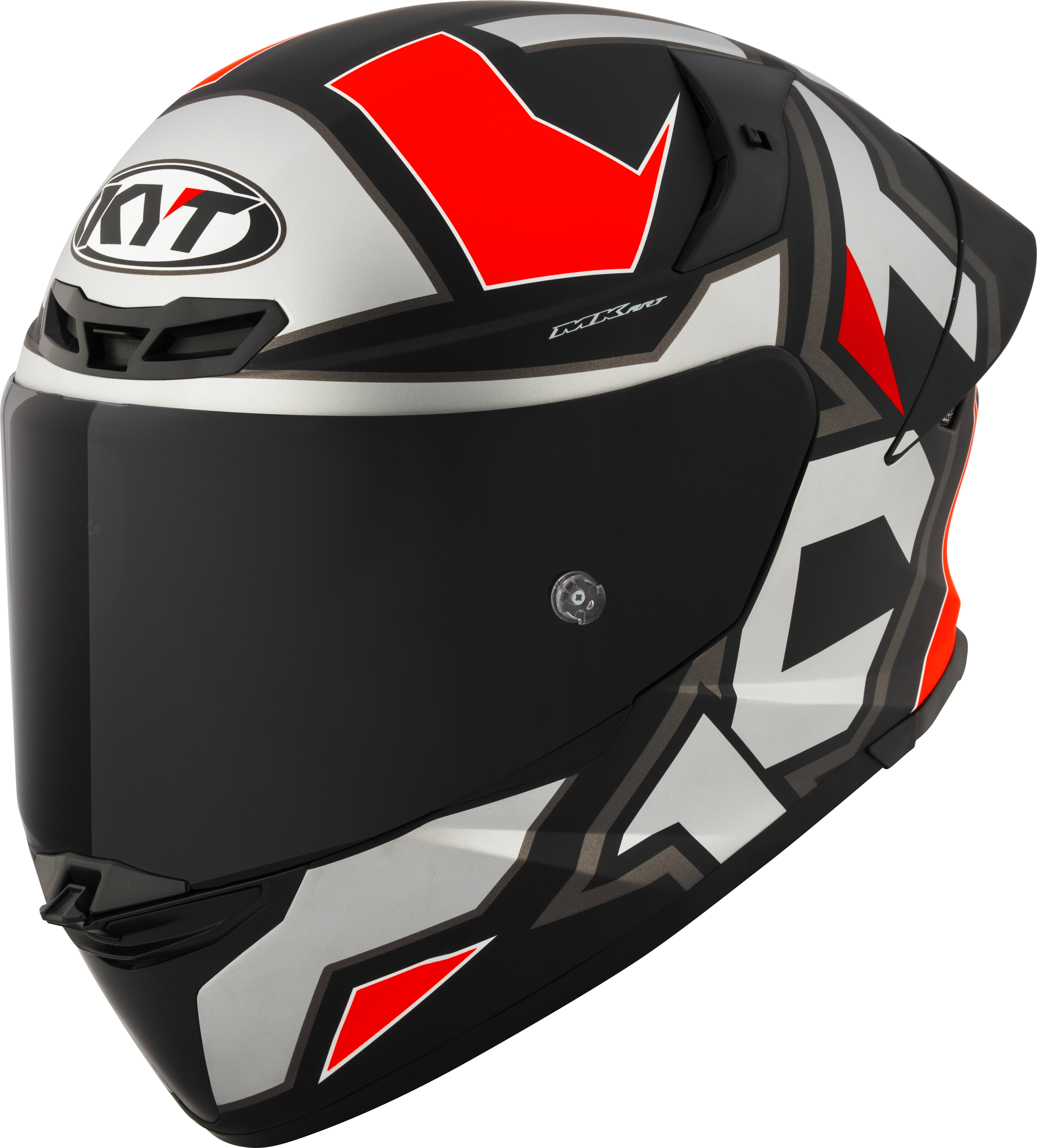 KYT TT-Revo Helm Electron Grey Red matt Y6TR0006