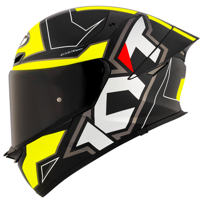 KYT TT-Revo Helm Electron Black Yellow matt Y6TR0007
