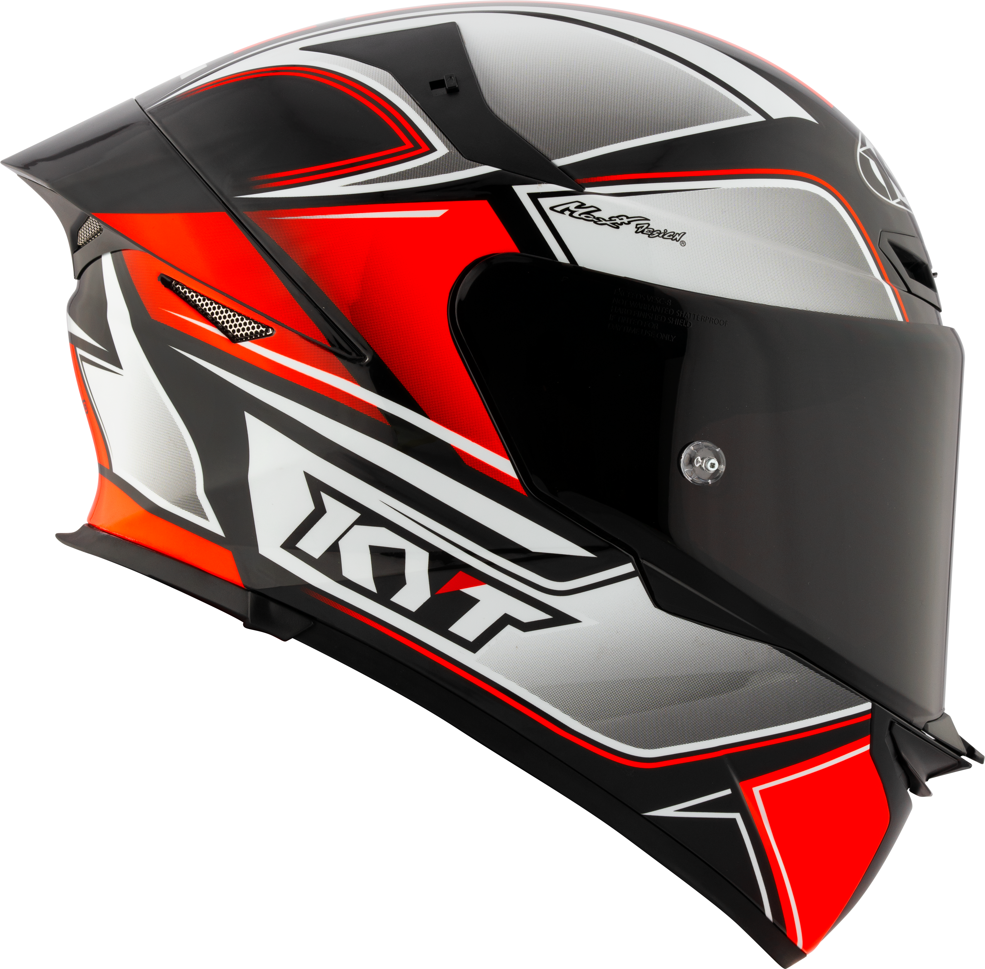 KYT TT-Revo Helm Tourist Red Fluo Y6TR0012