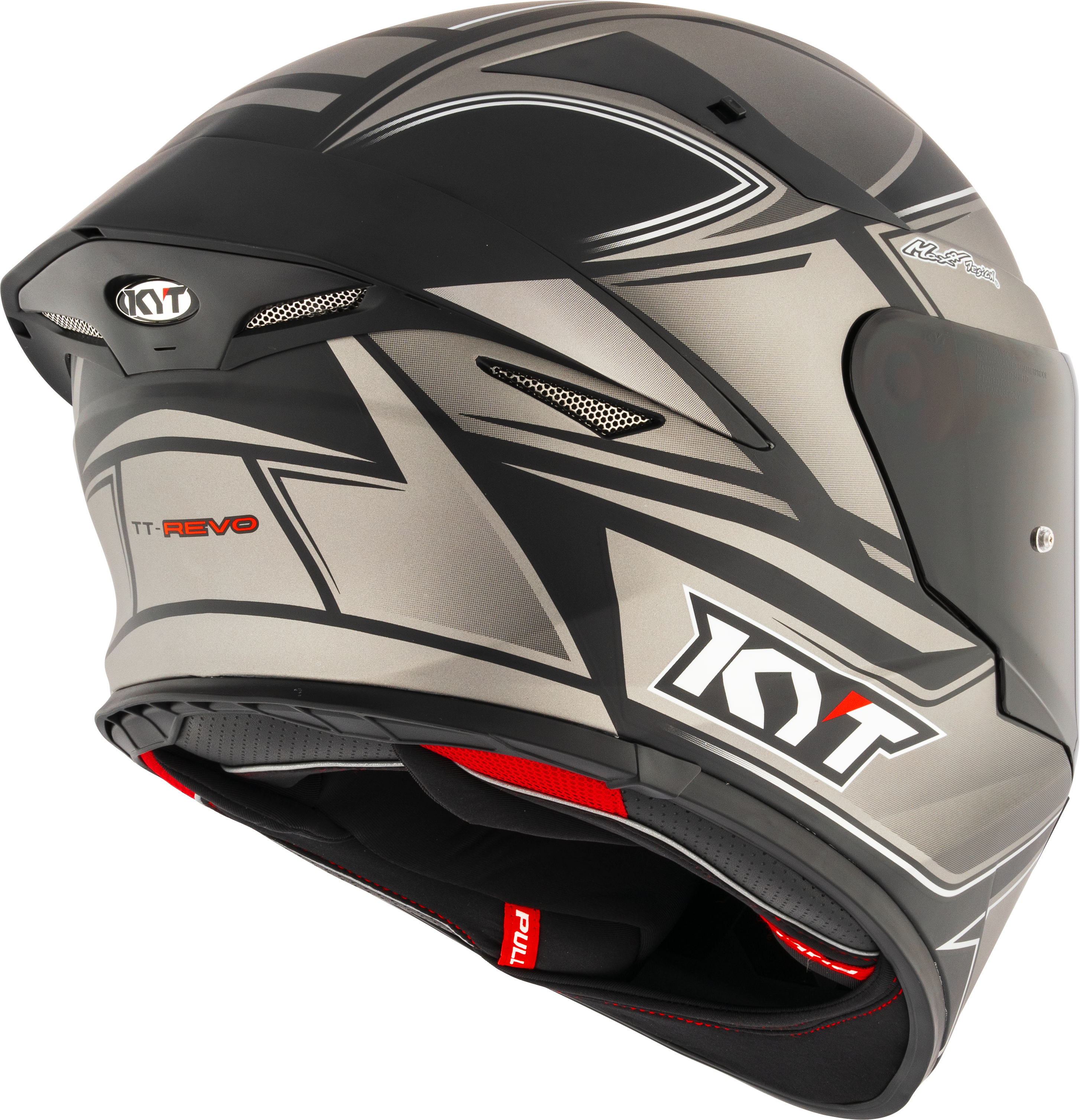 KYT TT-Revo Helm Tourist Matt Cool Grey Y6TR0013