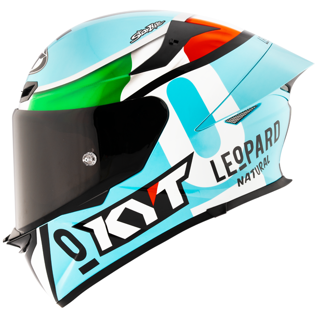KYT TT-Revo Helm Leopard Racing Replica Italien Tricolore Y6TR0017