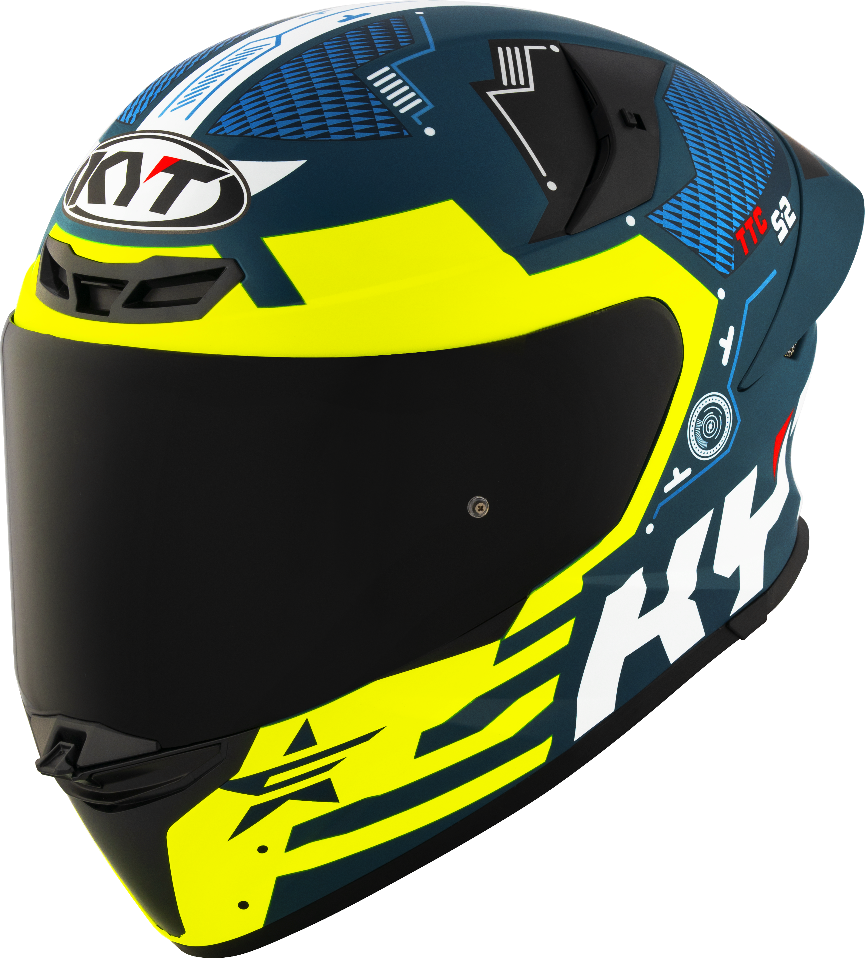 KYT TT-Revo Helm Fuselage Yellow matt Y6TR0021