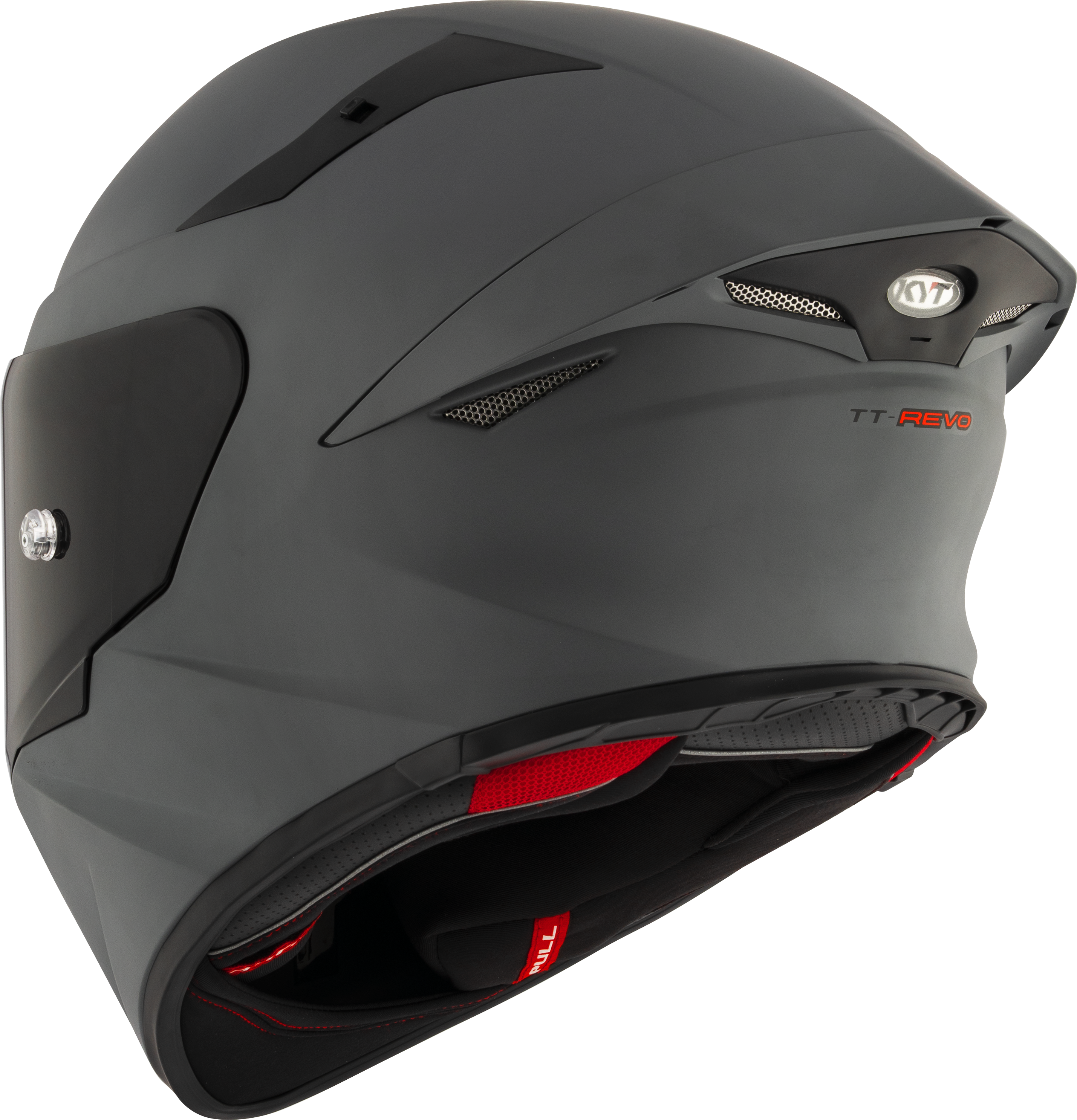 KYT TT-Revo Helm anthrazit grau matt Y6TR00X1