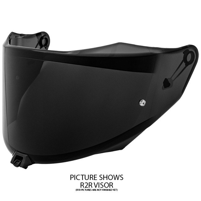 KYT Visier R1R stark getönt / schwarz YAR10VS0