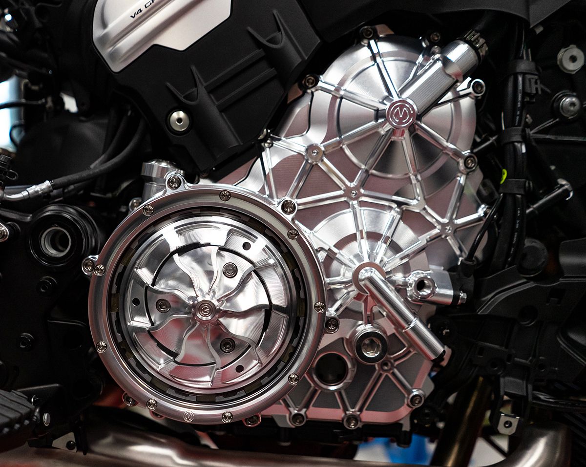 Aluminium-Motorgehäuse rechts mit Titanschrauben Motocorse Ducati Panigale V4/S (25-26)