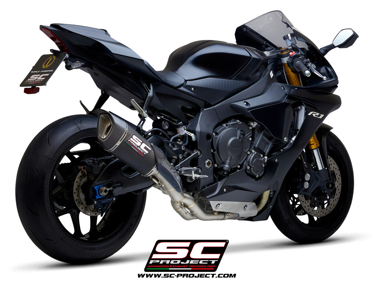 SC-Project Slip-On SC1-R + KAT-Ersatzrohr Yamaha YZF-R1/M RN32 (15-16)