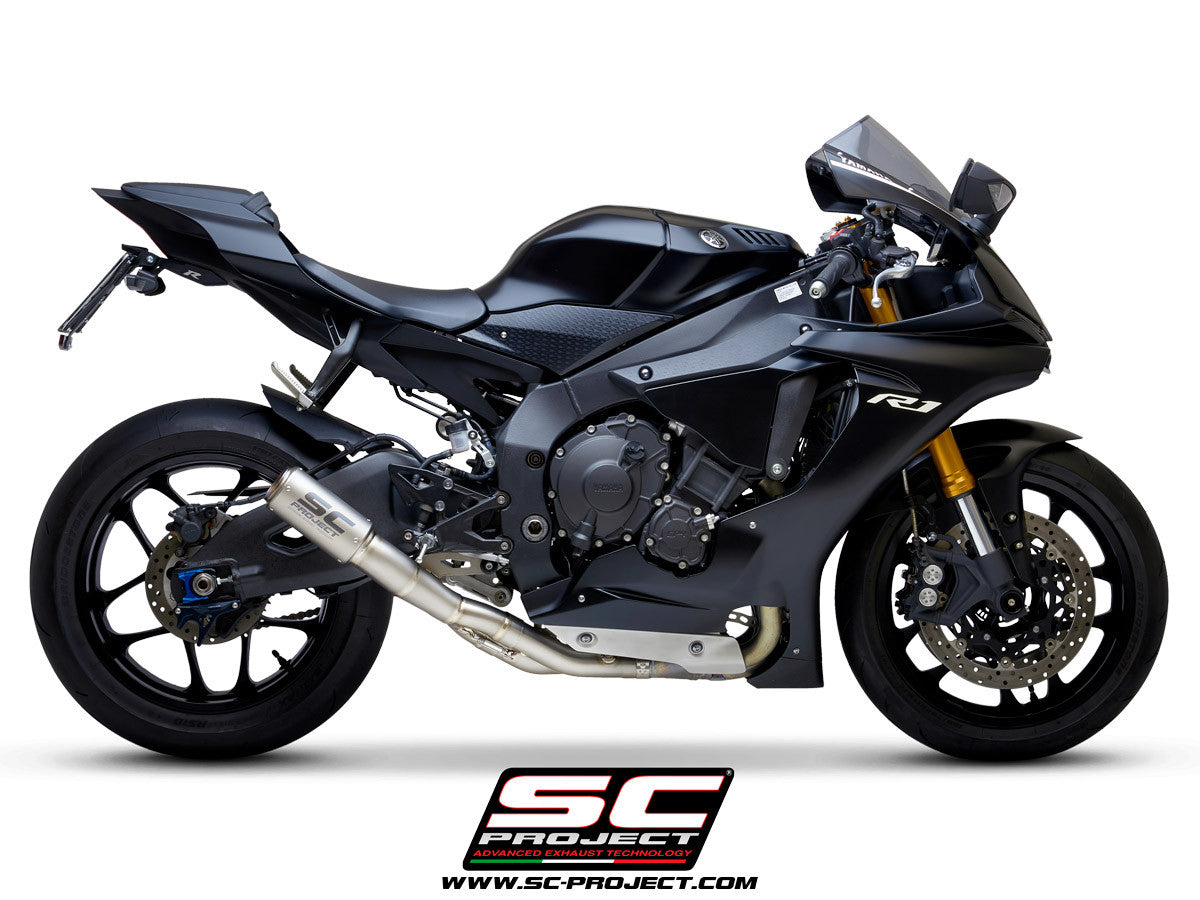SC-Project Slip-On CR-T + KAT-Ersatzrohr Yamaha YZF-R1/M RN65 (20-26) Y11C-DET36