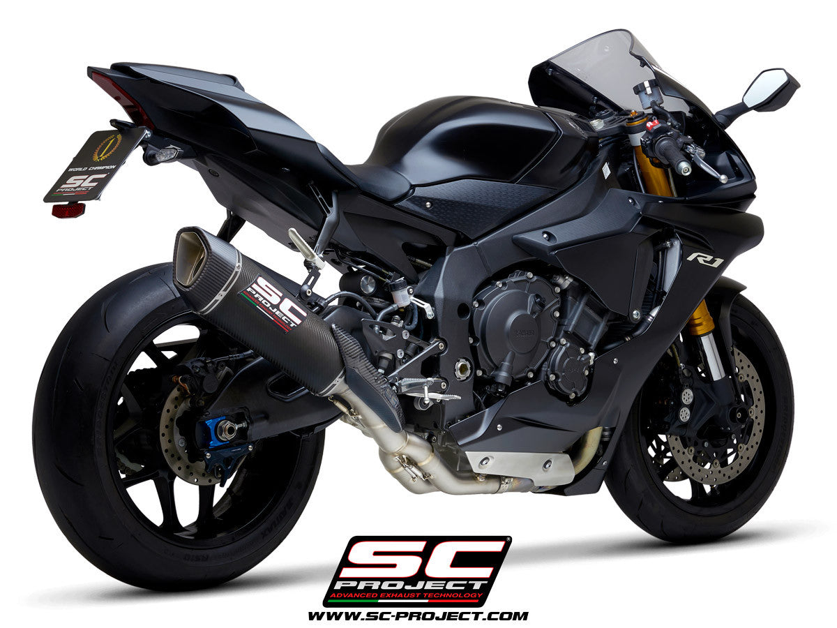 SC-Project Slip-On SC1-R + KAT-Ersatzrohr Yamaha YZF-R1/M RN32 (15-16)