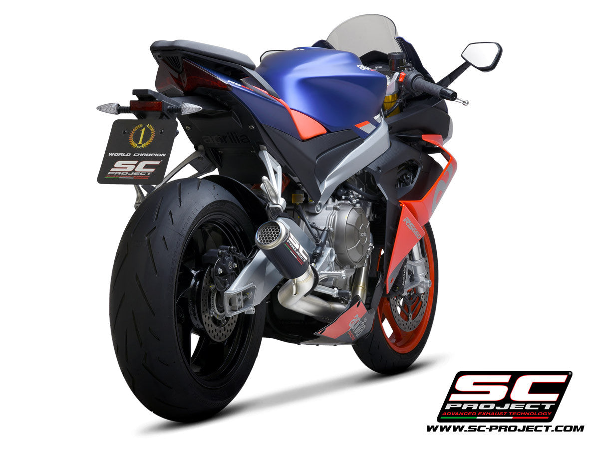 SC-Project Edelstahl Komplettanlage 2-1 CR-T Aprilia RS 660 (20-24)