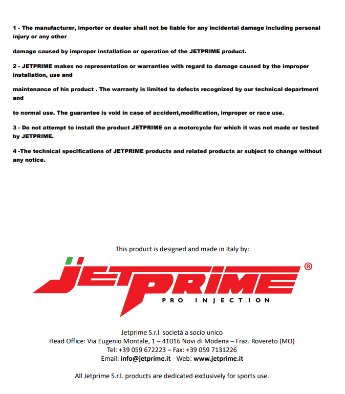 Kill Switch Button JetPrime Ducati Panigale V4/S/R (18-20) JP KS 020