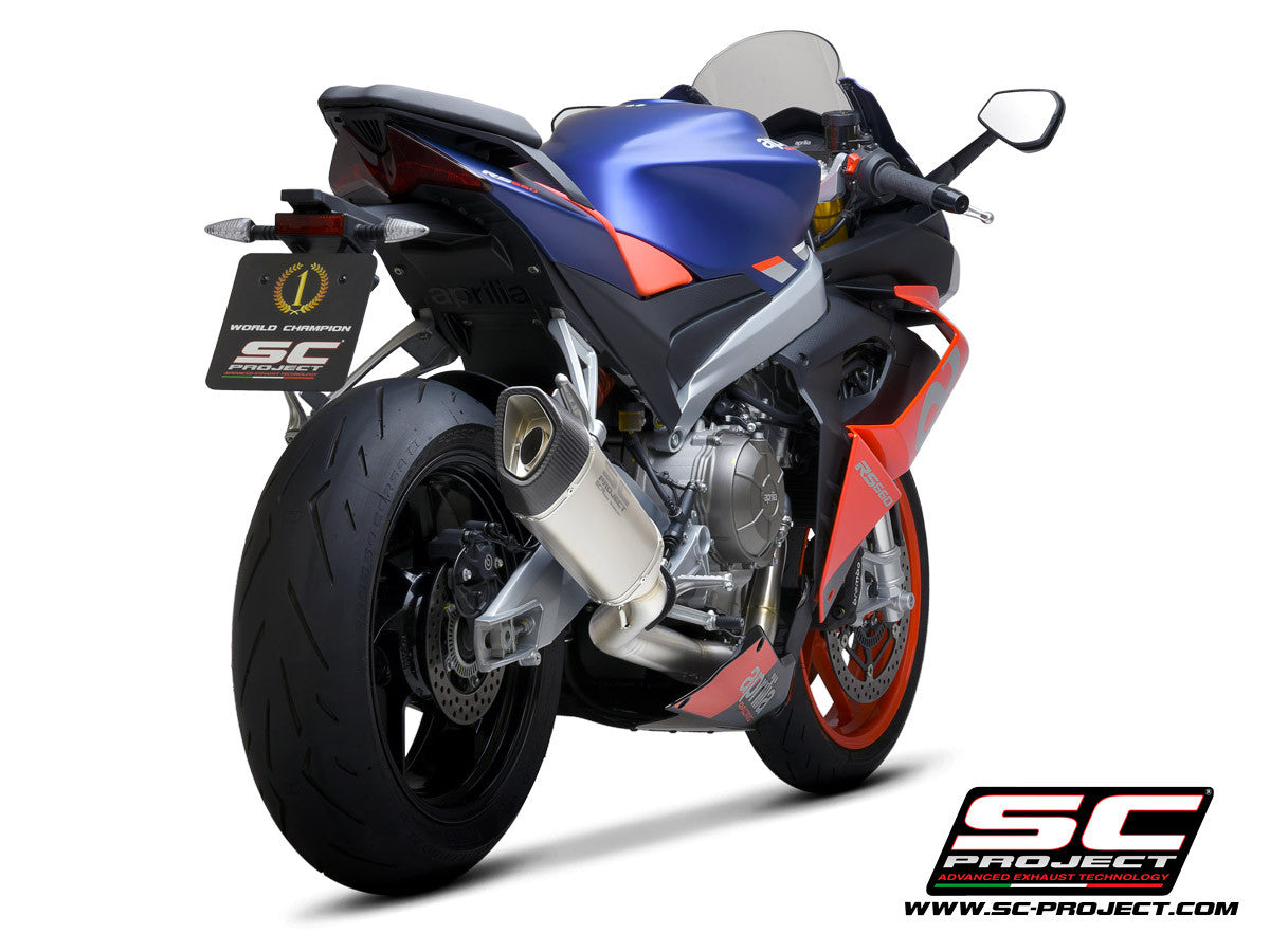 SC-Project Edelstahl Komplettanlage 2-1 SC1-R Aprilia RS 660 (20-24) A23A-KC90