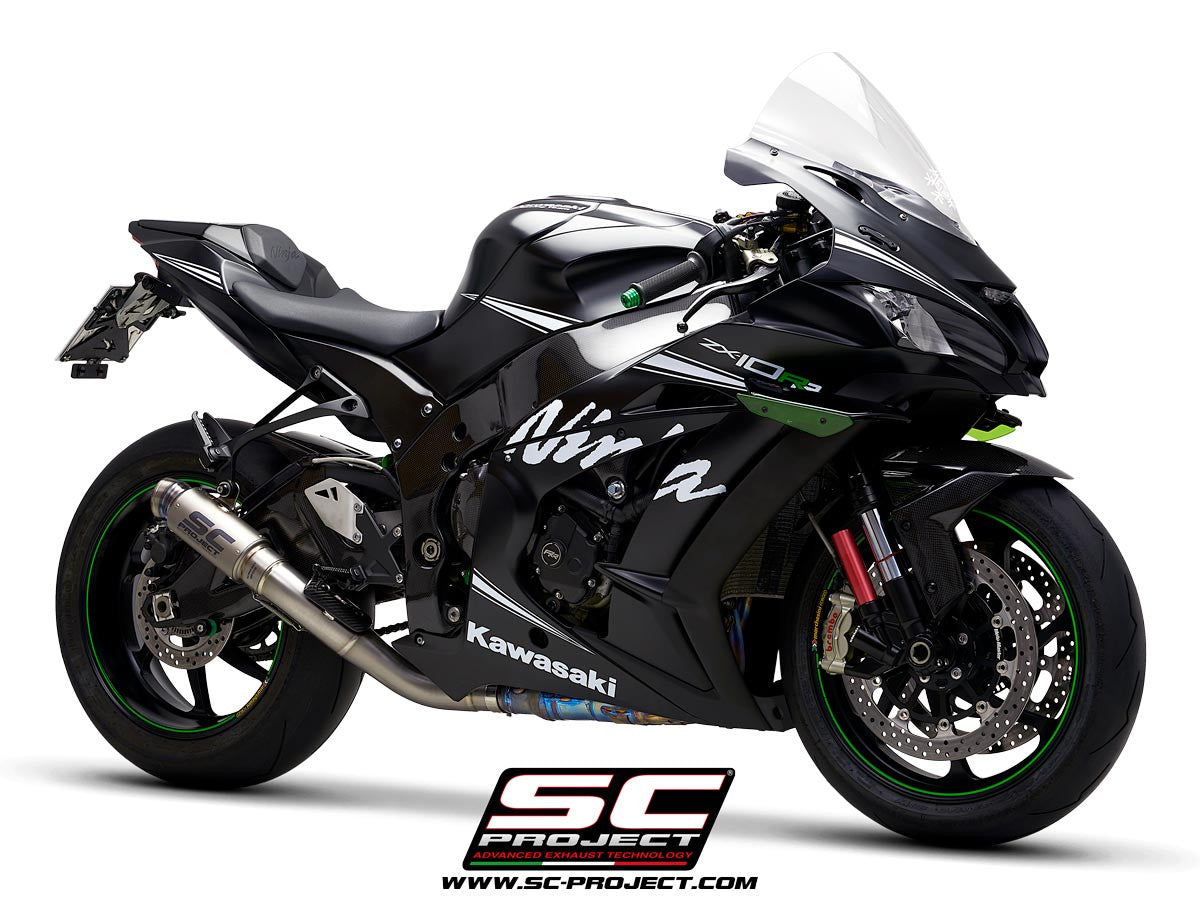SC-Project Slip-On GP70-R + KAT-Ersatzrohr Kawasaki ZX-10 R/RR (16-20) K22A-DET70