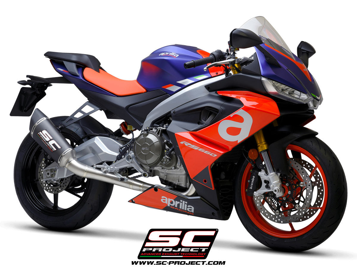 SC-Project Trofeo Titan Komplettanlage 2-1 SC1-R Aprilia RS 660 (20-24) A23A-PTC90