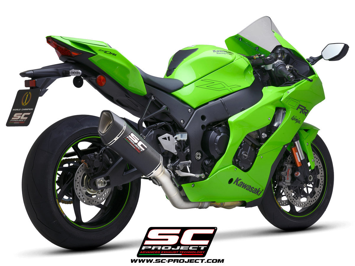 SC-Project Slip-On SC1-R + KAT-Ersatzrohr Kawasaki ZX-10 R/RR (21-26) K38A-DET91C