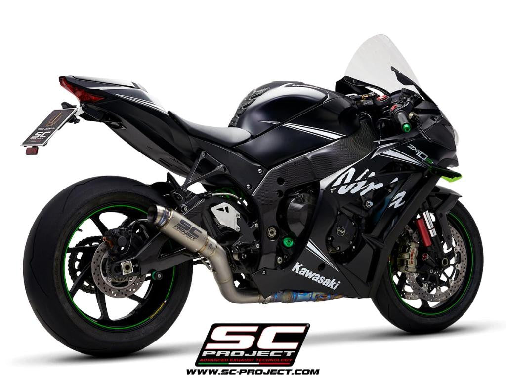 SC-Project Slip-On GP70-R + KAT-Ersatzrohr Kawasaki ZX-10 R/RR (16-20) K22A-DET70