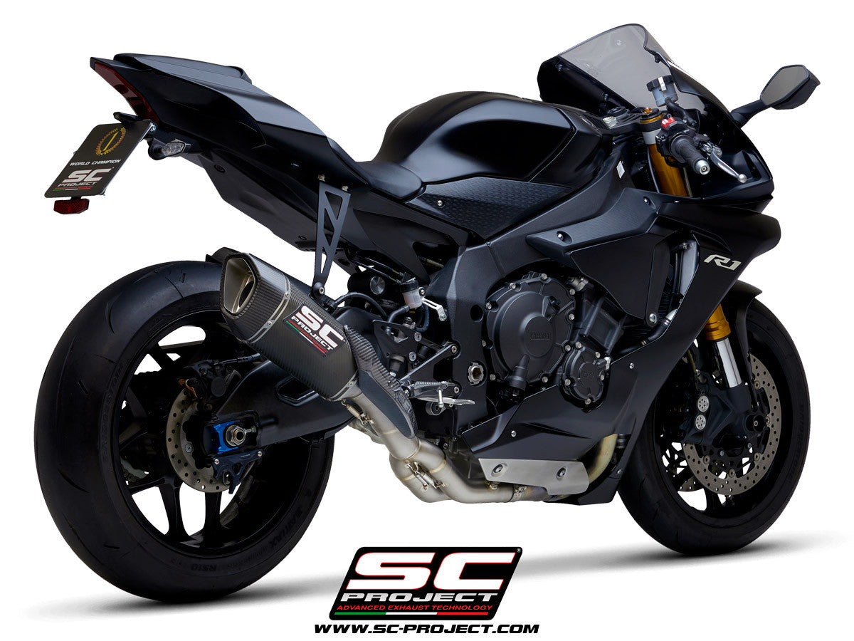 SC-Project Slip-On SC1-R + KAT-Ersatzrohr Yamaha YZF-R1/M RN32 (15-16)