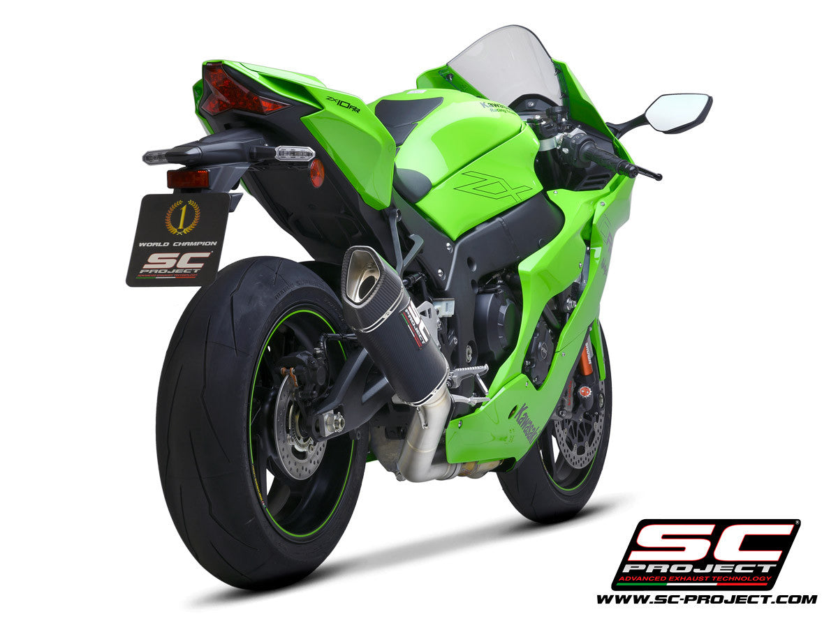 SC-Project Slip-On SC1-R + KAT-Ersatzrohr Kawasaki ZX-10 R/RR (21-26) K38A-DET91C
