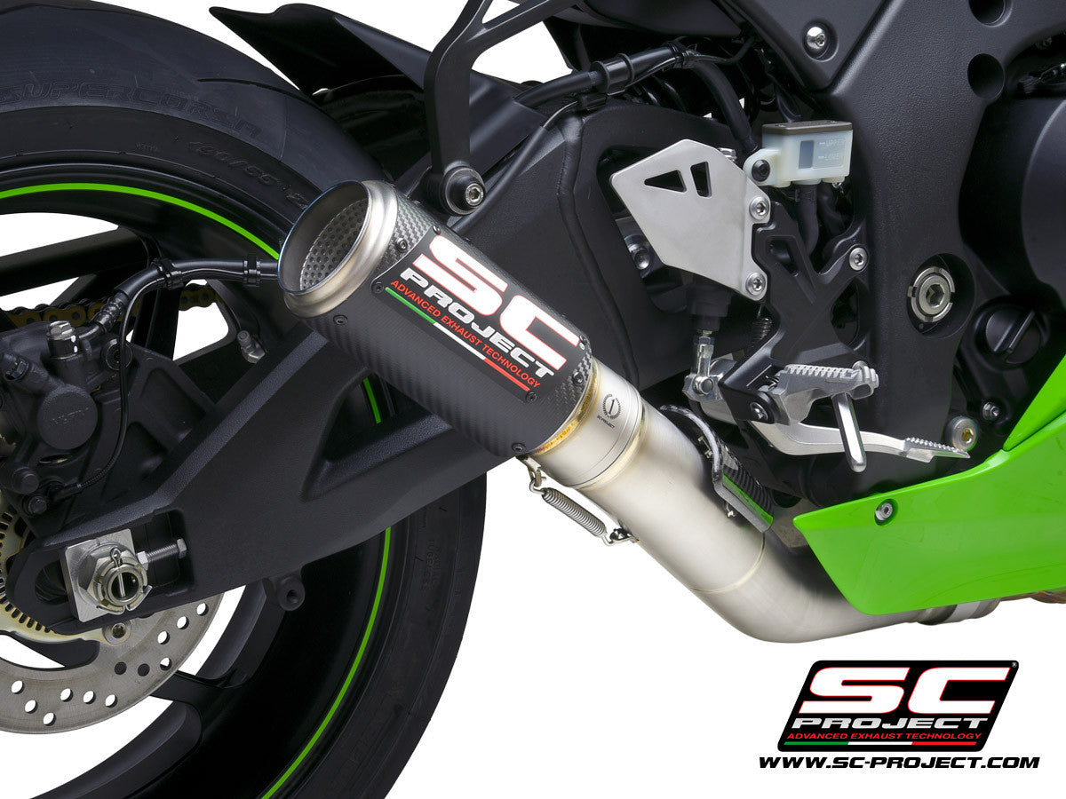 SC-Project Slip-On CR-T + KAT-Ersatzrohr Kawasaki ZX-10 R/RR (21-25) K38A-DET36