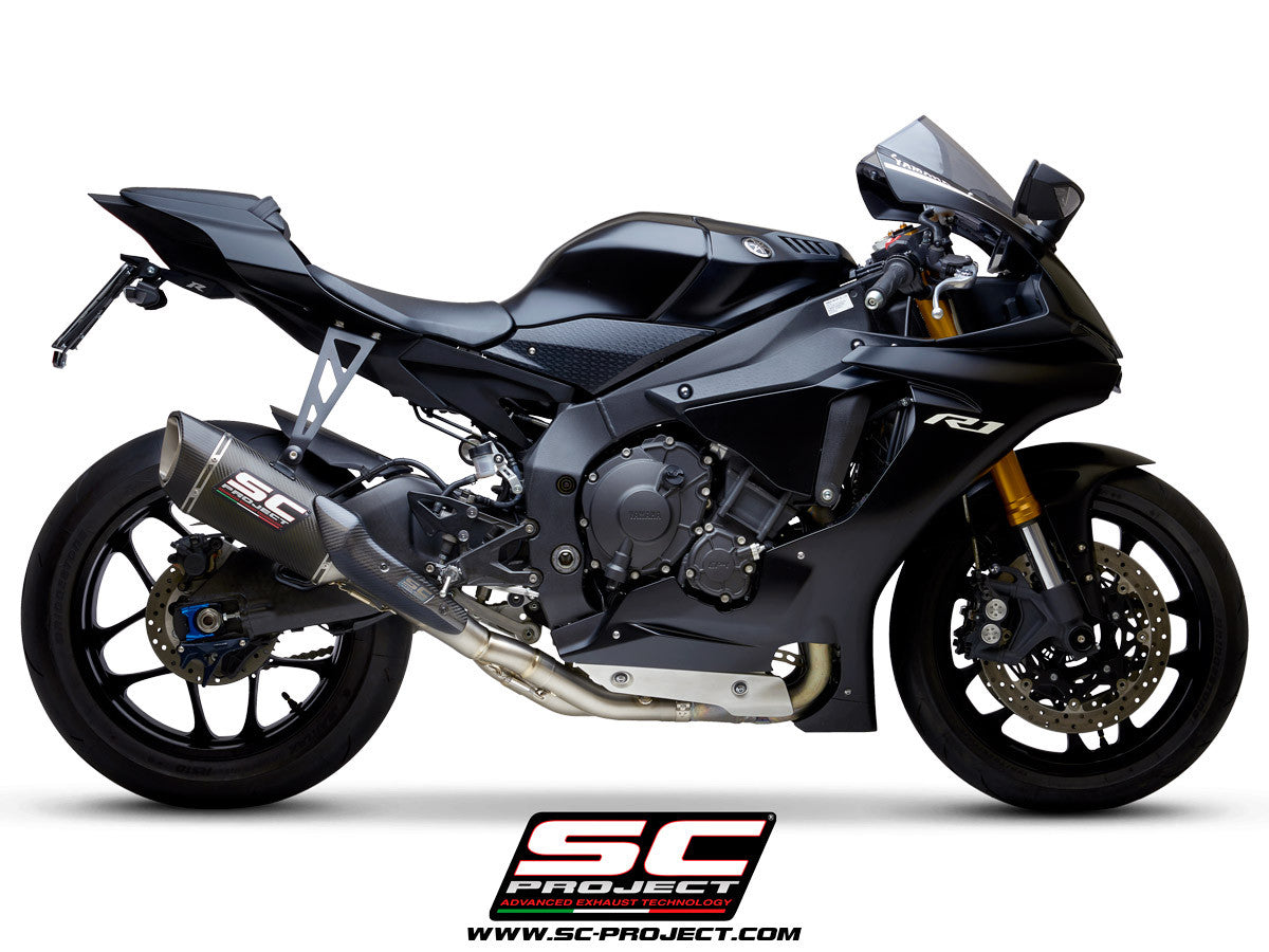 SC-Project Slip-On SC1-R + KAT-Ersatzrohr Yamaha YZF-R1/M RN65 (20-26)