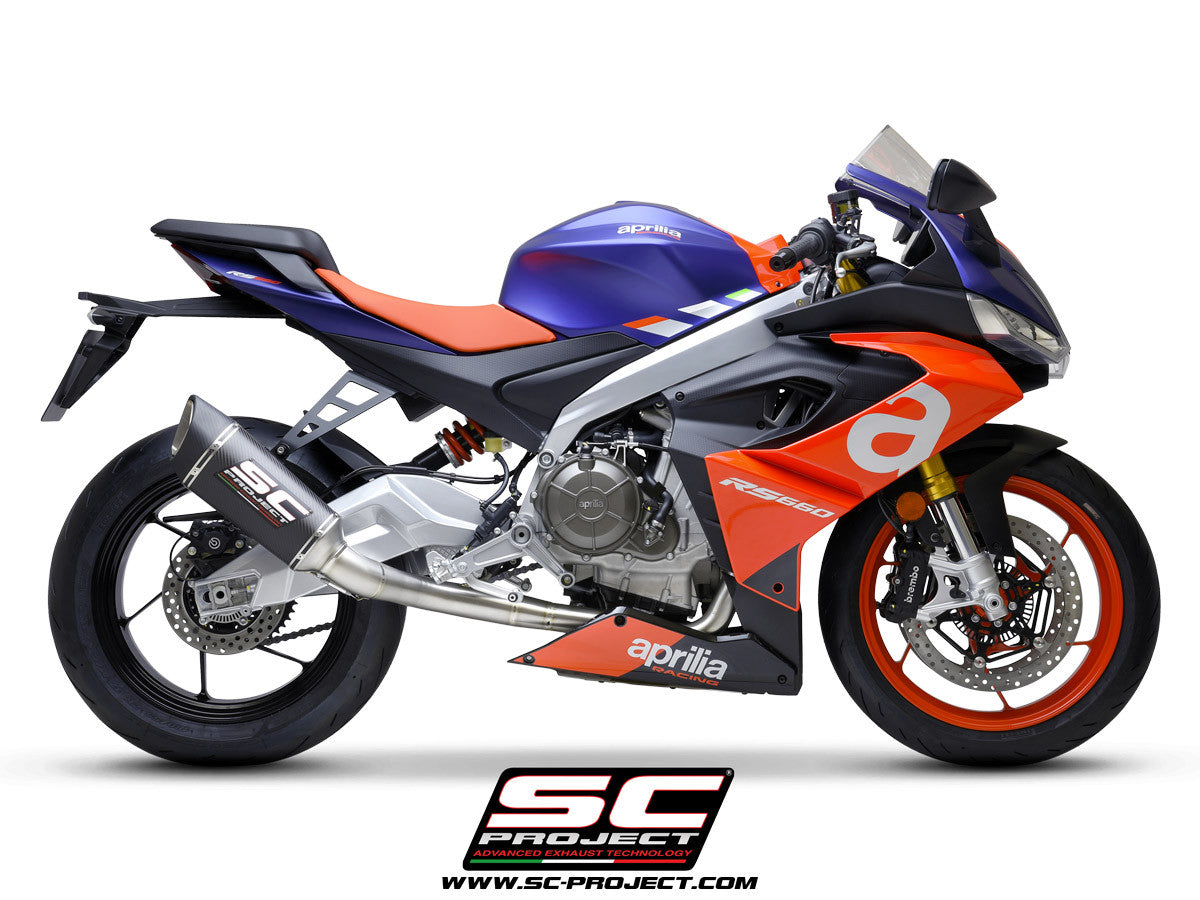 SC-Project Trofeo Titan Komplettanlage 2-1 SC1-R Aprilia RS 660 (20-24) A23A-PTC90