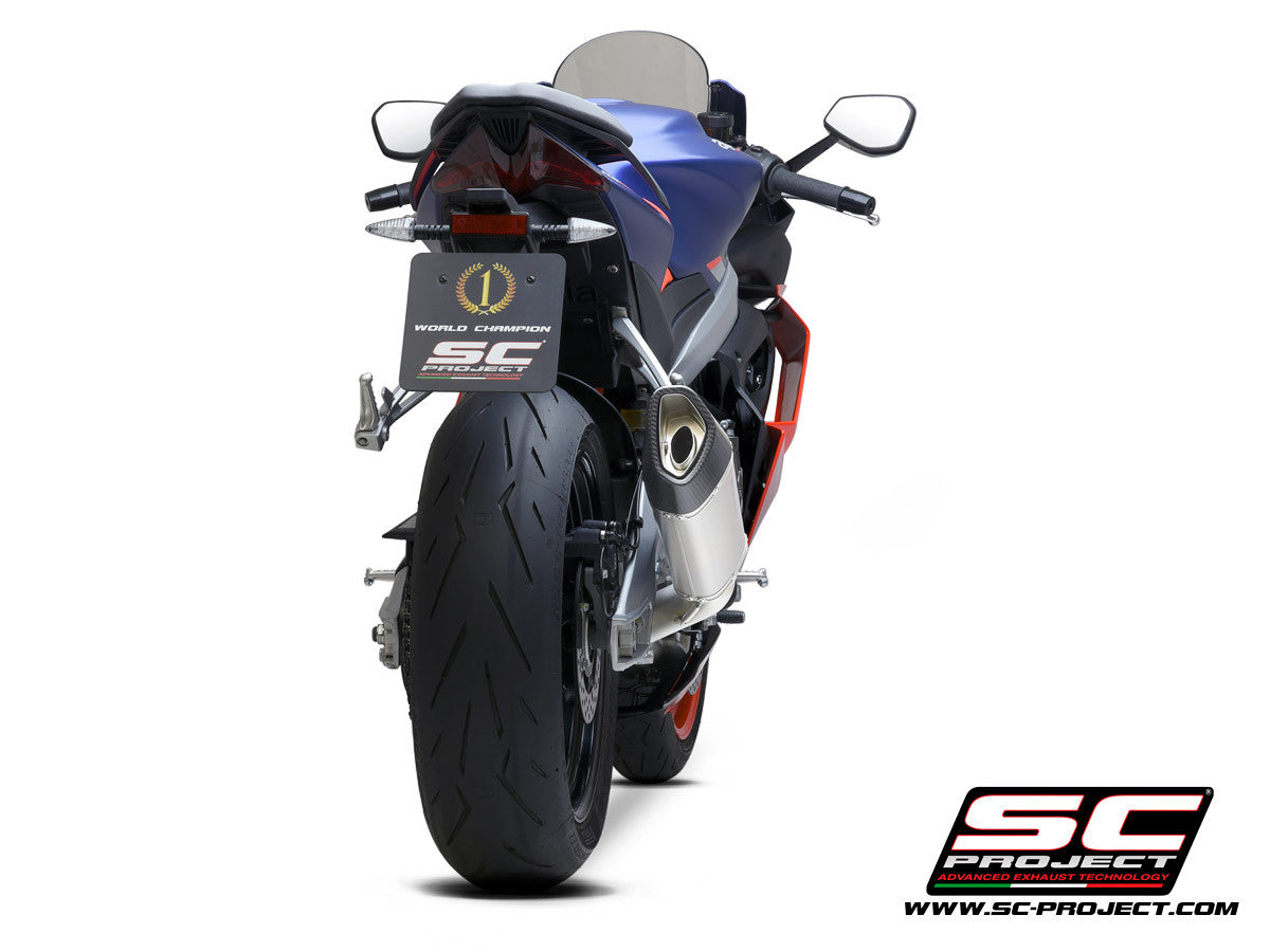 SC-Project Edelstahl Komplettanlage 2-1 SC1-R Aprilia RS 660 (20-24) A23A-KC90