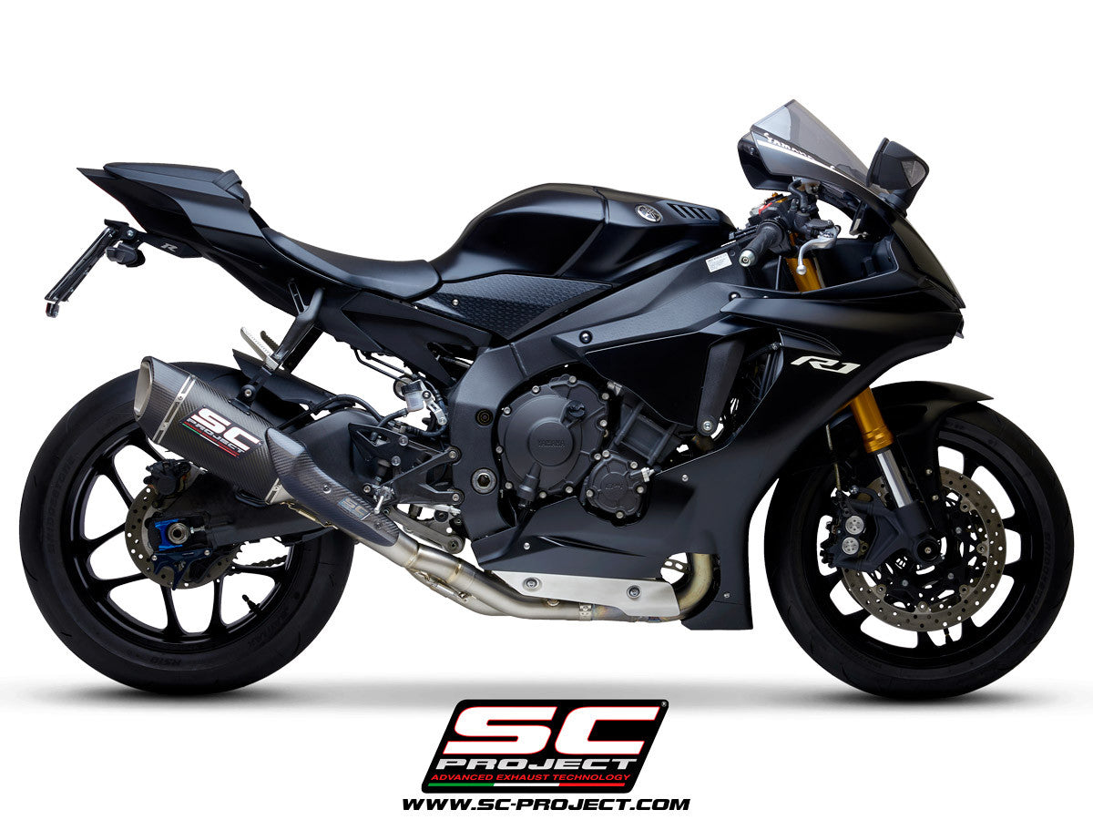 SC-Project Slip-On SC1-R + KAT-Ersatzrohr Yamaha YZF-R1/M RN65 (20-26)