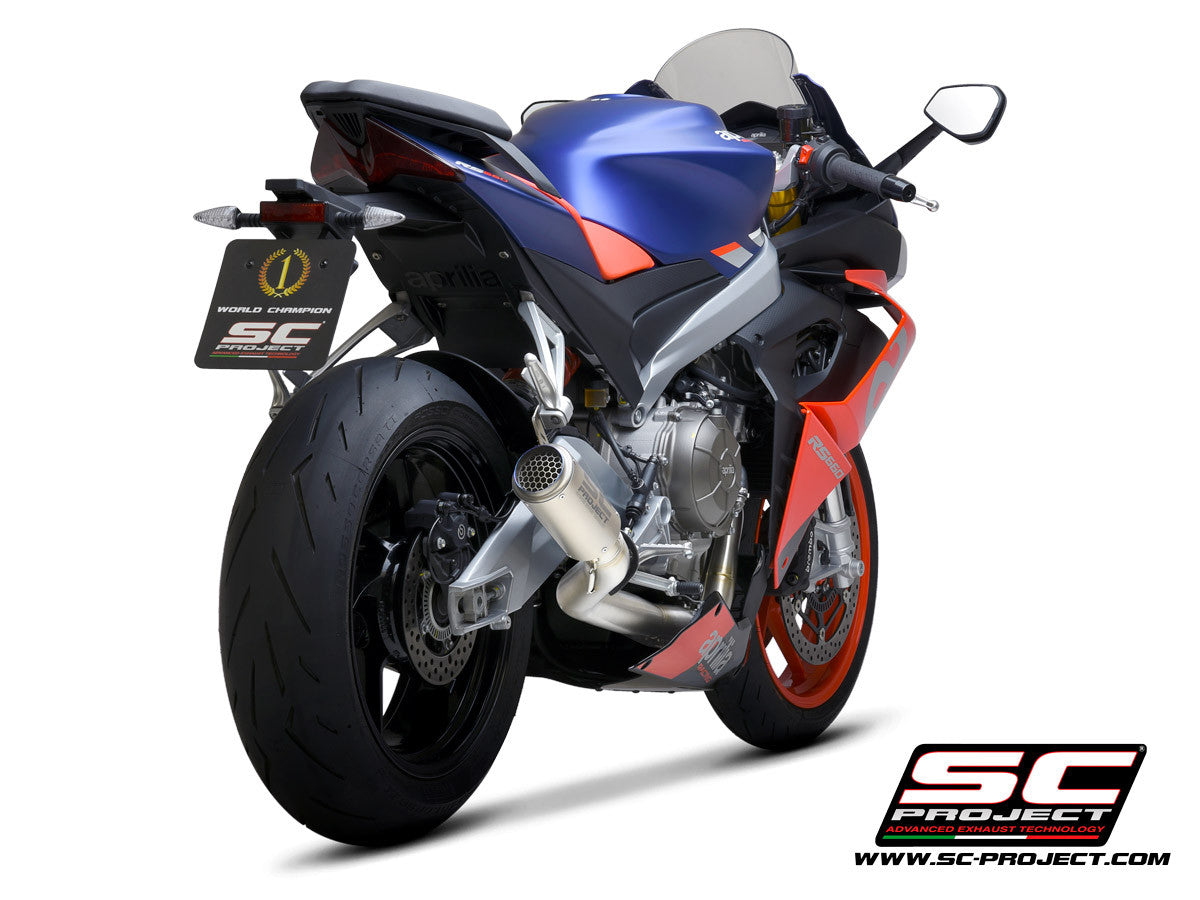 SC-Project Edelstahl Komplettanlage 2-1 CR-T Aprilia RS 660 (20-24)