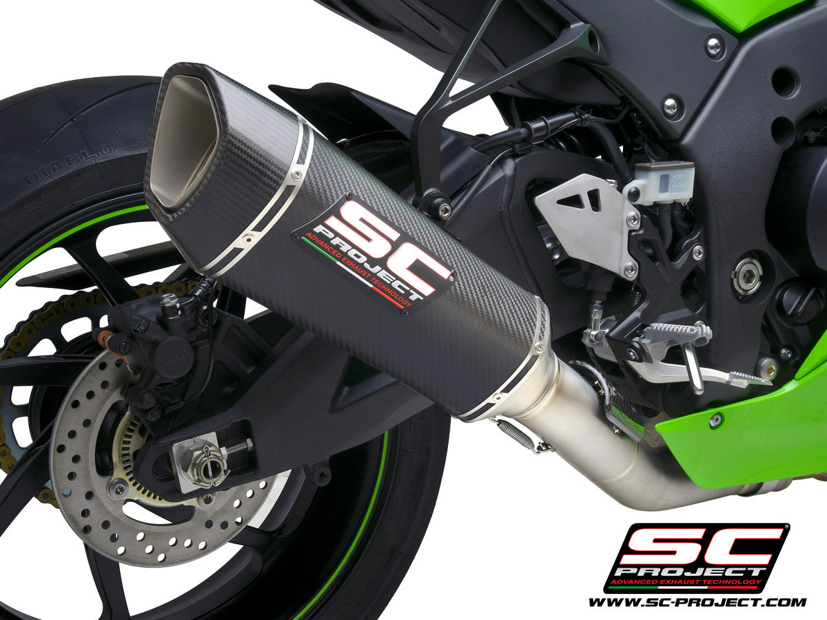 SC-Project Slip-On SC1-R + KAT-Ersatzrohr Kawasaki ZX-10 R/RR (21-26) K38A-DET91C