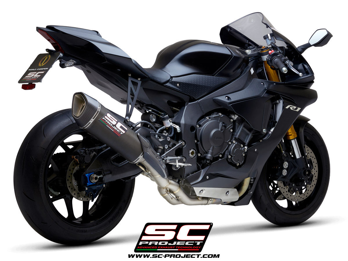 SC-Project Slip-On SC1-R + KAT-Ersatzrohr Yamaha YZF-R1/M RN32 (15-16)