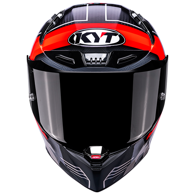 KYT R1R Racing Helm Carbon Accelerator Rot Y6R10003