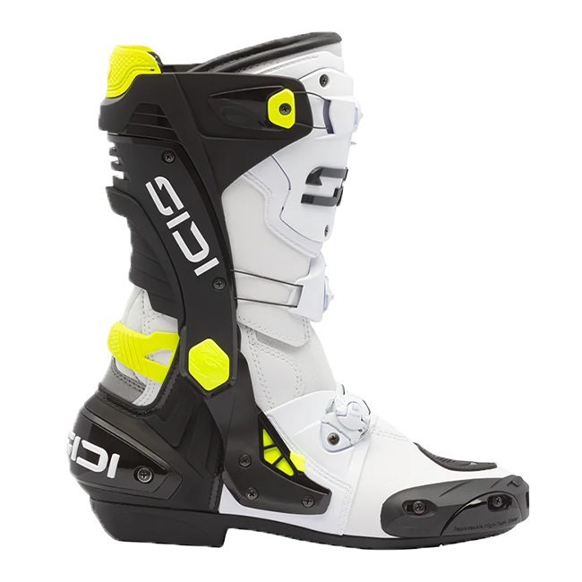 Sidi Rex Motorradstiefel Weiß/Schwarz/Yellow