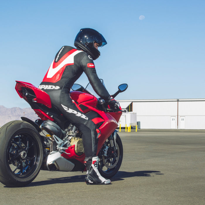 Spidi Laser Pro Einteiler Lederkombi – Perforierter Rennanzug | Herren | Rot | Y154014