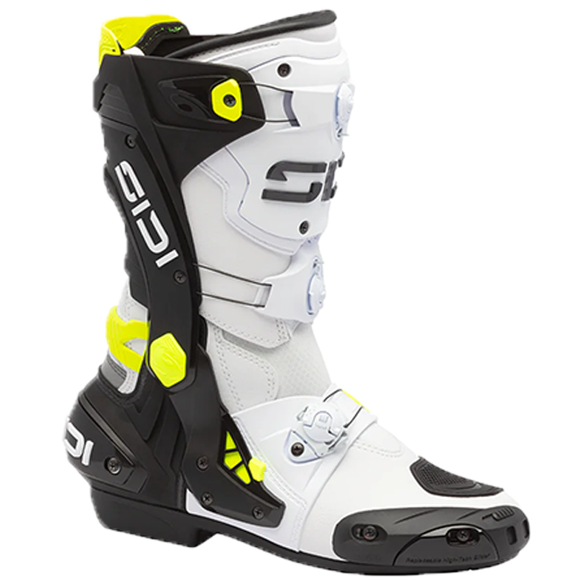 Sidi Rex Motorradstiefel Weiß/Schwarz/Yellow