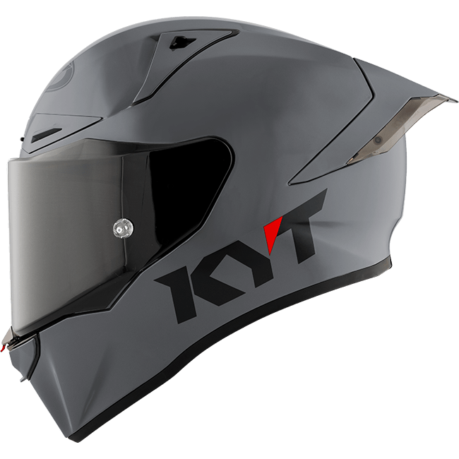 KYT R1R Racing Helm Plain grau Y6R100W1