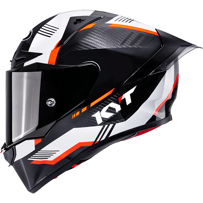 KYT R1R Racing Helm Carbon Zone Orange Y6R10008