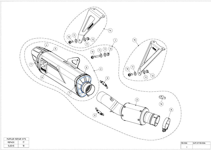 Akrapovic Slip-On Line Track Day (Titanium) Honda CBR1000RR-R SC82 (24-26) S-H10SO28-APLT/TD