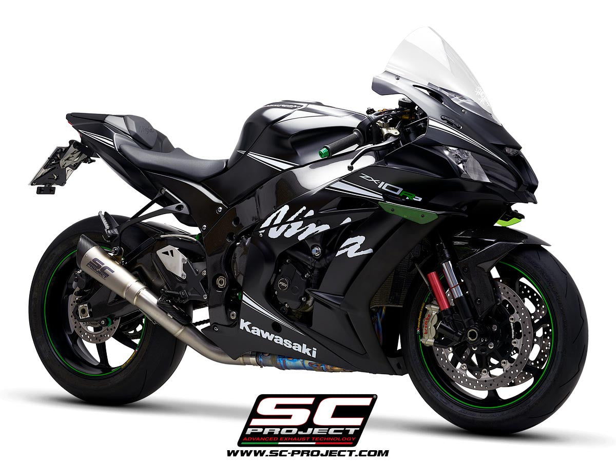 SC-Project Slip-On S1 + KAT-Ersatzrohr Kawasaki ZX-10 R/RR (16-20) K22A-DET41T