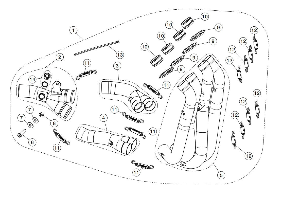 Akrapovic Krümmer (Edelstahl) Honda CBR 1000 RR SC77 (17-19) E-H10R6