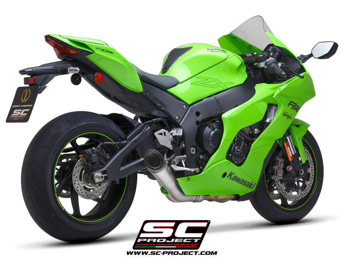 SC-Project Slip-On S1 + KAT-Ersatzrohr Kawasaki ZX-10 R/RR (21-26) K38A-DET41T