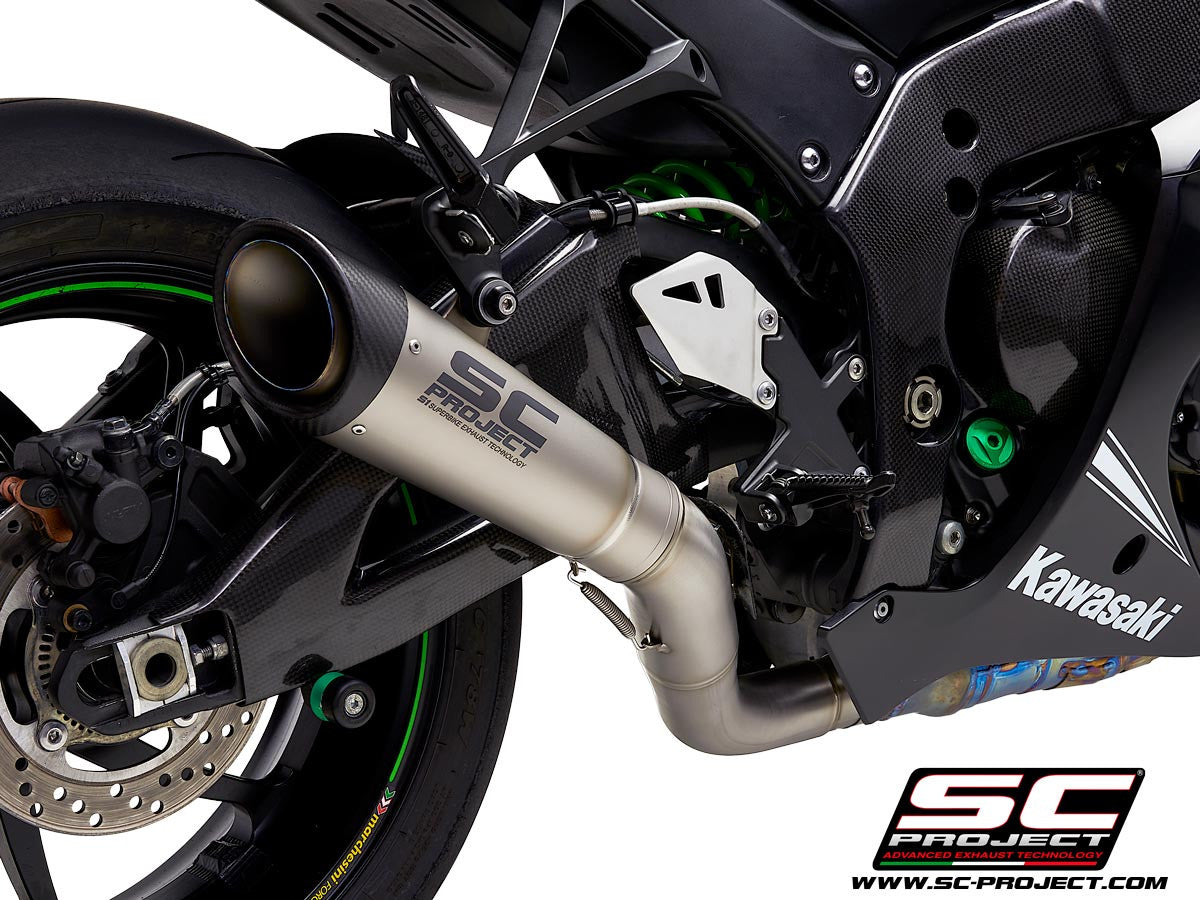 SC-Project Slip-On S1 + KAT-Ersatzrohr Kawasaki ZX-10 R/RR (16-20) K22A-DET41T