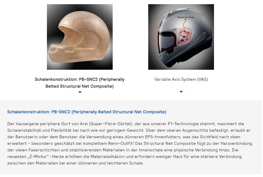 Arai RX-7V Evo Helm Kiyo Trico